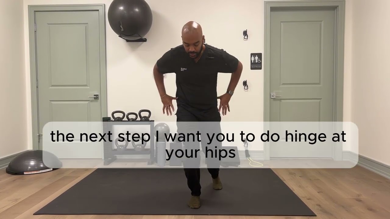 Foot Load Glute Stretch Guided Exercise-Robotic Rehab & Relief