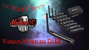 Vangoa Wireless DMX512 Lighting Controller Transmitter & Receivers
