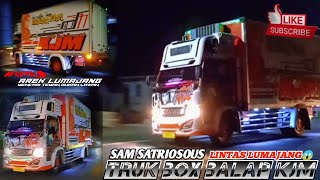 TRUK BOX KJM, SAM SATRIOSOUS  BLONG KANAN, FULL  STUT 😱😱 PASUKAN RENG-MIRENG @cctvareklumajang3061