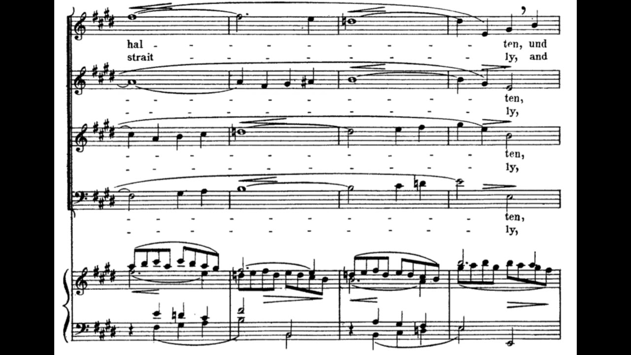 Es ist dir gesagt, Mensch, was gut ist (BWV 45 - J.S. Bach) Score Animation