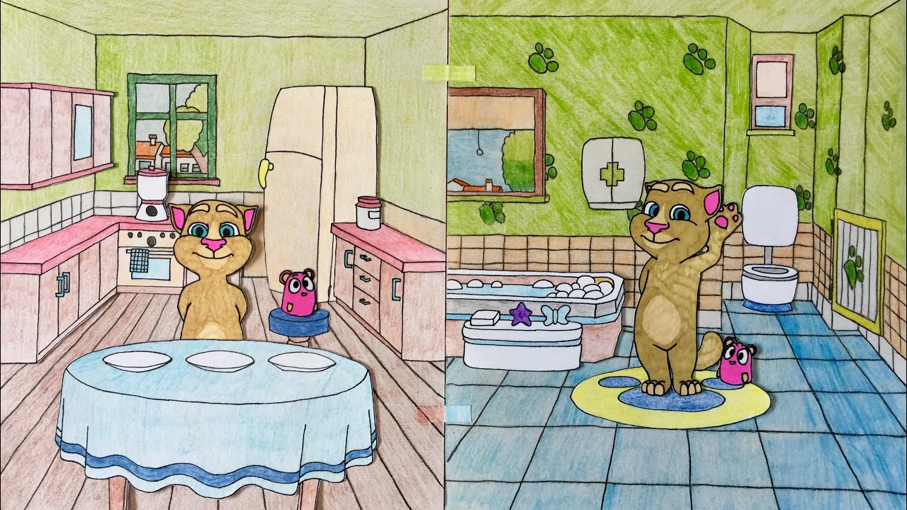 My Talking Tom Quiet Book YouTube