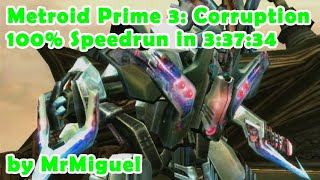 Metroid Prime 3: Corruption - 100% Speedrun (3:37:34) [World Record]