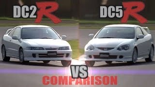 [ENG CC] Integra Type R DC2 vs. DC5 - Tsukuba lap comparison 2001