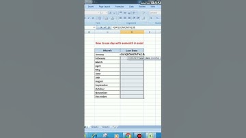 how to use day with eomonth in Excel #shortvideo #exceltricks #swittech #trandingshorts