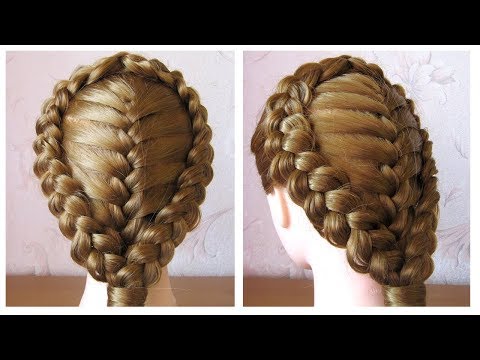 Coiffure avec tresse 🌷 Coiffure pour tous les jours cheveux long/mi long 🌷 facile à faire