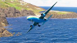 Most Dangerous Plane Landing with amazingly great pilot skills eps 00892
