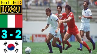 Italy 3-2 South Korea world cup 1986 | Full highlight | 1080p HD | Altobelli | Bruno Conti
