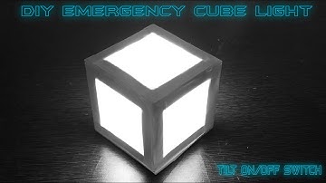DIY Emergency Cube Light with Tilt ON/OFF switch || VD Tech Creator