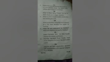 B.sc final year physics third paper solid state electronics