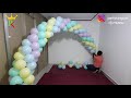 DIY | HOW TO MAKE 4 COLOUR SPIRAL BALLOON ARCH? TUTORIAL