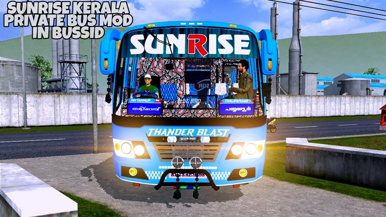 Sunrise Kerala Private Bus Mod In Bus Simulator Indonesia - Bussid Bus Mod - Bussid