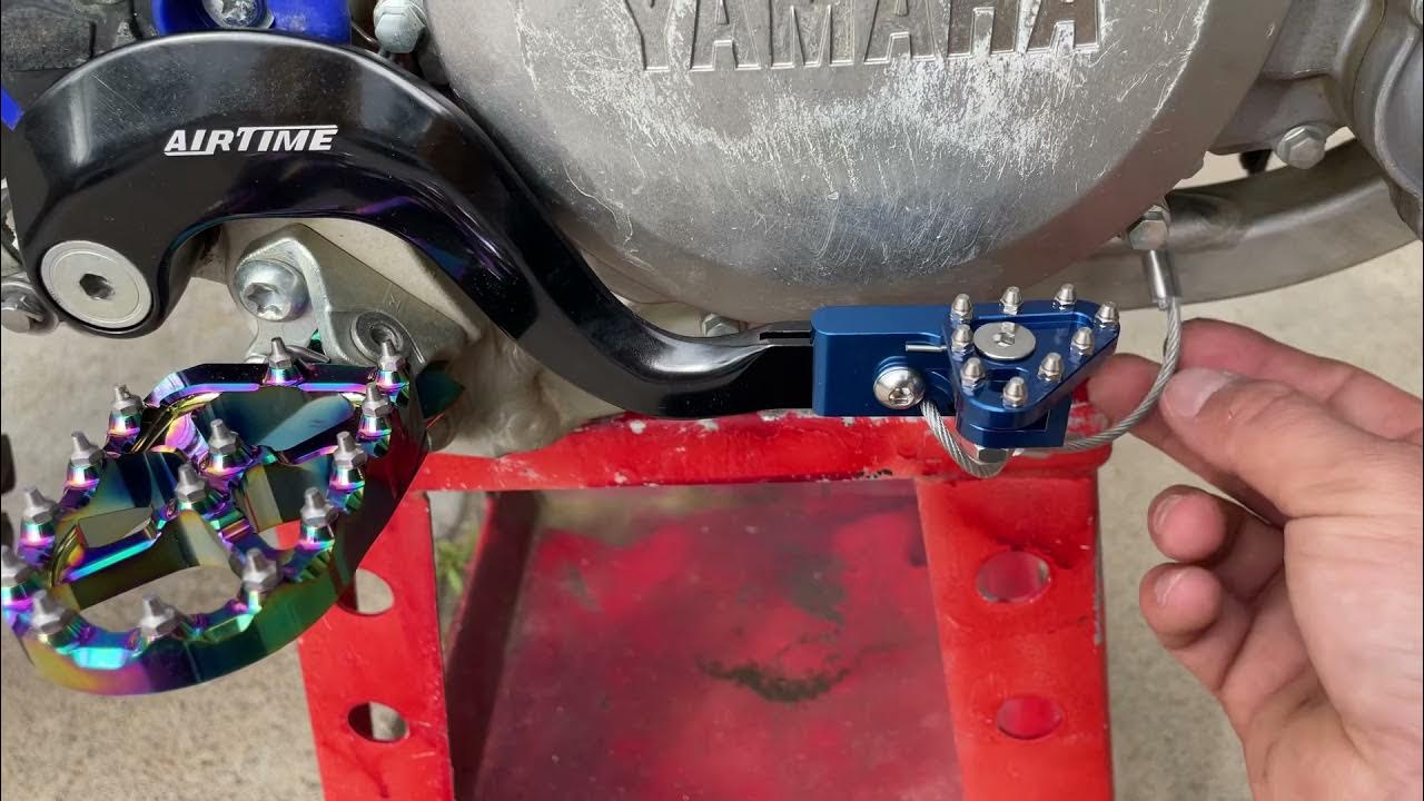 Unbreakable brake lever and shifter install. Airtime Yz250 YouTube