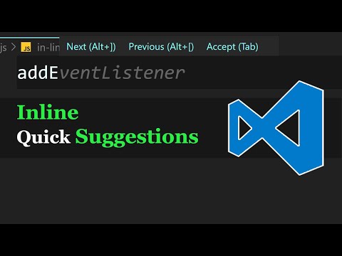 VS Code Inline Quick Suggestions