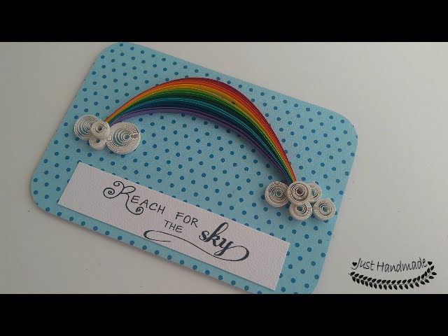 Quilling Paper Rainbow Umbrella - The Papery Craftery