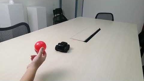 Moorebot Scout Tracks the Red Ball Like a Real Dog