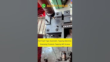 Flat Push Type Automatic Tapping Machine: Stamping Products Tapping M5 Screws in China