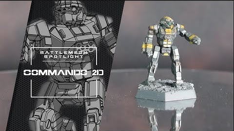 BattleTech BattleMech Spotlight - Commando 2D - Inner Sphere Light BattleMech