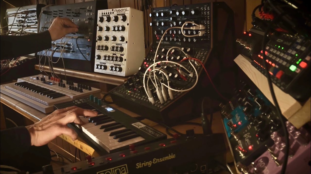 Berlin school style jamming 02 - live Ambient music  #solina #moog #arp2600 #minifreak 