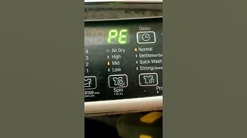p e error washing machine for LG