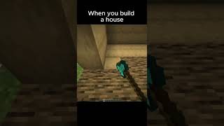 When you build a house 🤣 #memes #minecraft #funny