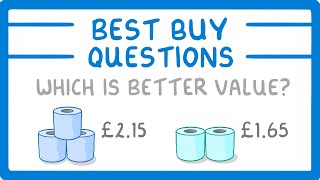 GCSE Maths - How to Solve Best Buy Questions #88