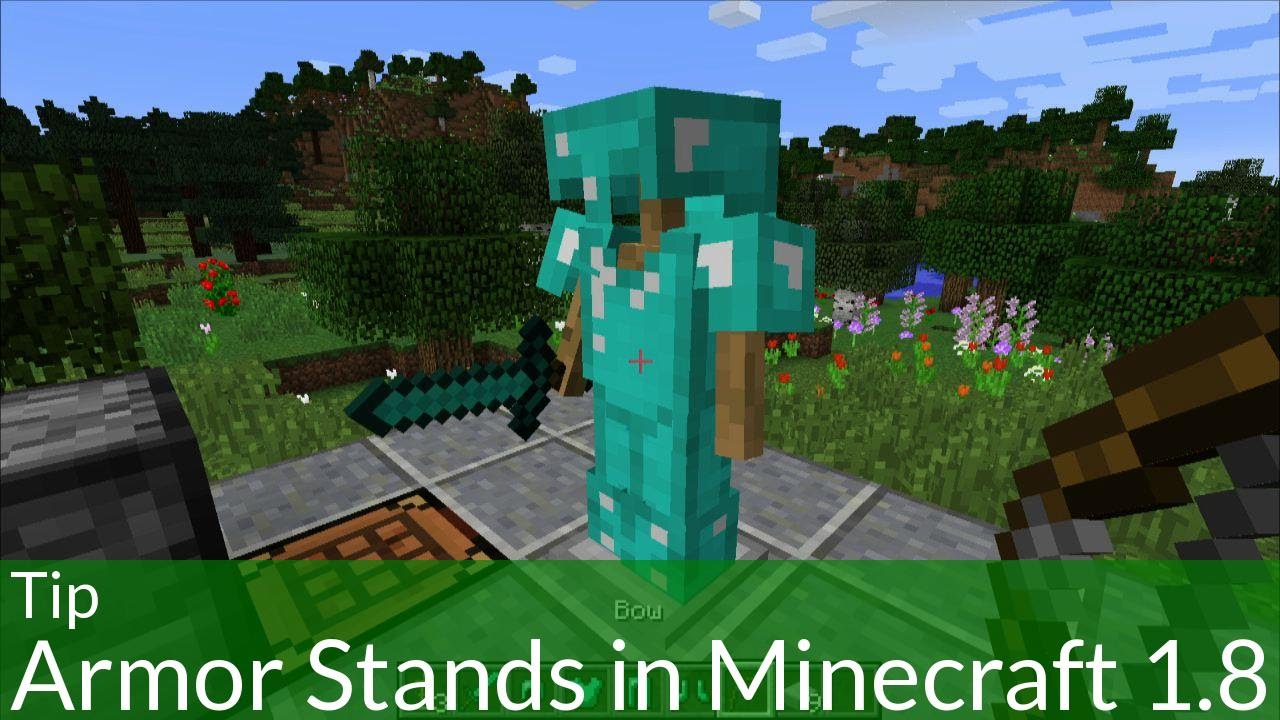 Tip: How to Make and Use Armor Stands in Minecraft 1.8 - YouTube