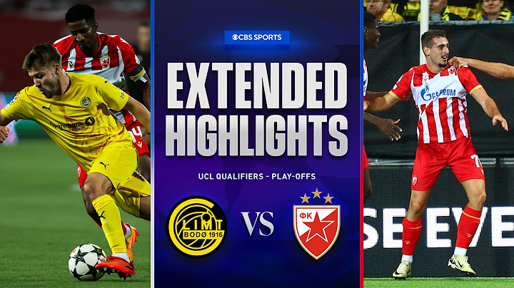Bodø/Glimt vs. Crvena zvezda: Extended Highlights | UCL Qualifiers - Play-offs | CBS Sports Golazo