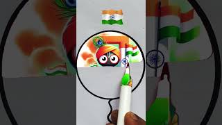 🇮🇳 flag Drawing Independence day #shorts #art #drawing #viral