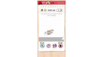 "The plane lost its engine" Brain Test Level 465 Quick Guide