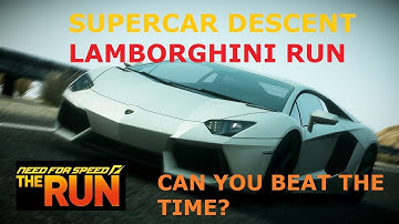 NFS Run Lamborghini Descent