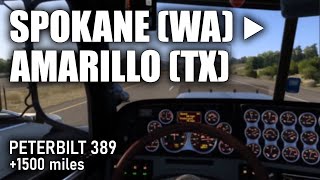 ATS : Peterbilt 389 | Spokane (WA) ⛟ Amarillo (TX) | +1500miles