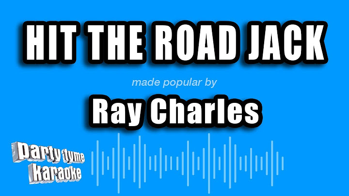 Hit the Road Jack Karaoke version - Karaoke performance video thumbnail