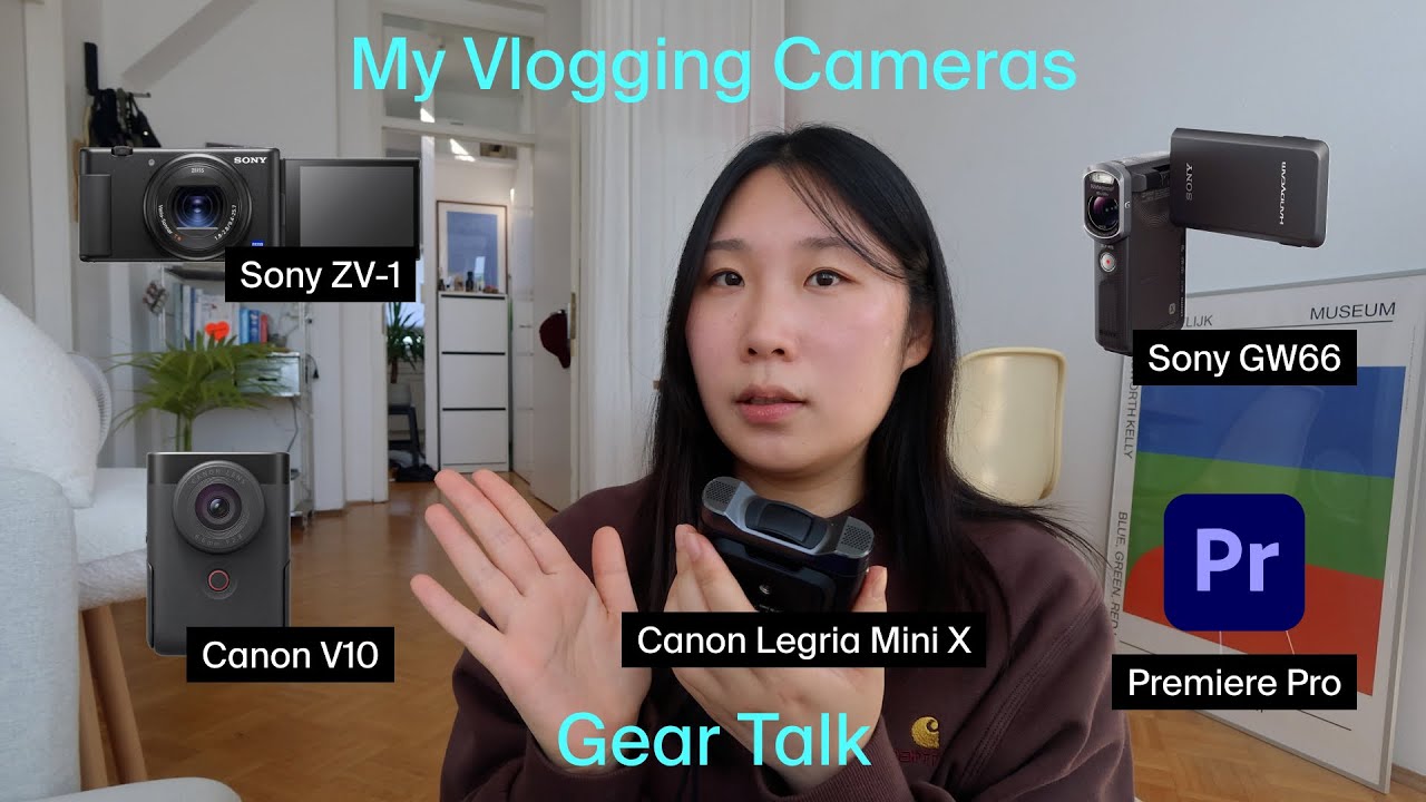 드디어 소개합니다 📸  브이로그 카메라, 촬영장비 & 편집 프로그램 (캐논레그리아미니x/캐논V10/ 소니zv-1/소니캠코더GW66/프리미어프로/브금)