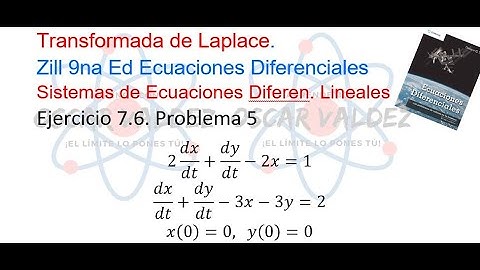 Ejercicios 7.6 Problema 5 Dennis G. ZILL ED 9na Ed. Sistemas de Ecuaciones Diferenciales lineales