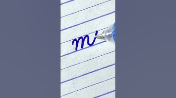 mi - How to write English cursive writing small letter connections | cursive handwriting practice