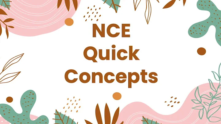 30 Must-Know NCE Concepts in 5 Minutes | National Counselor Exam Quick Study Review
