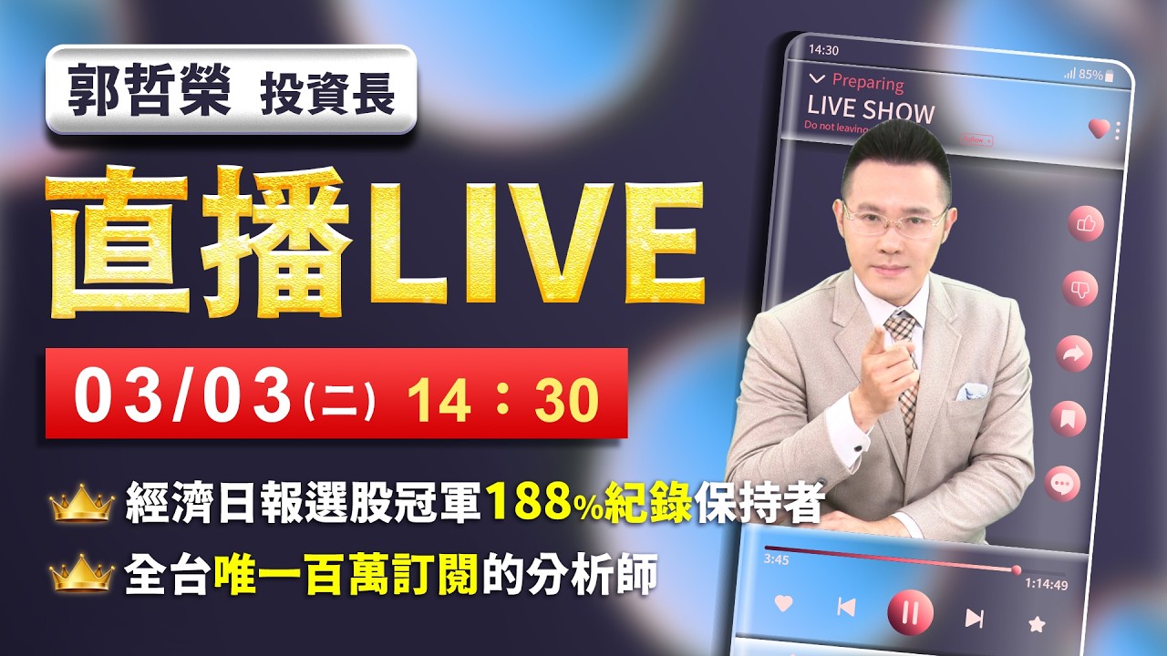 【美伊戰爭無休止 台股重演2022年 殺盤4000點?】2026.03.03(直播)