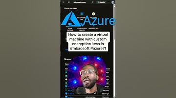 How to create a virtual machine with custom encryption in #microsoft #azure