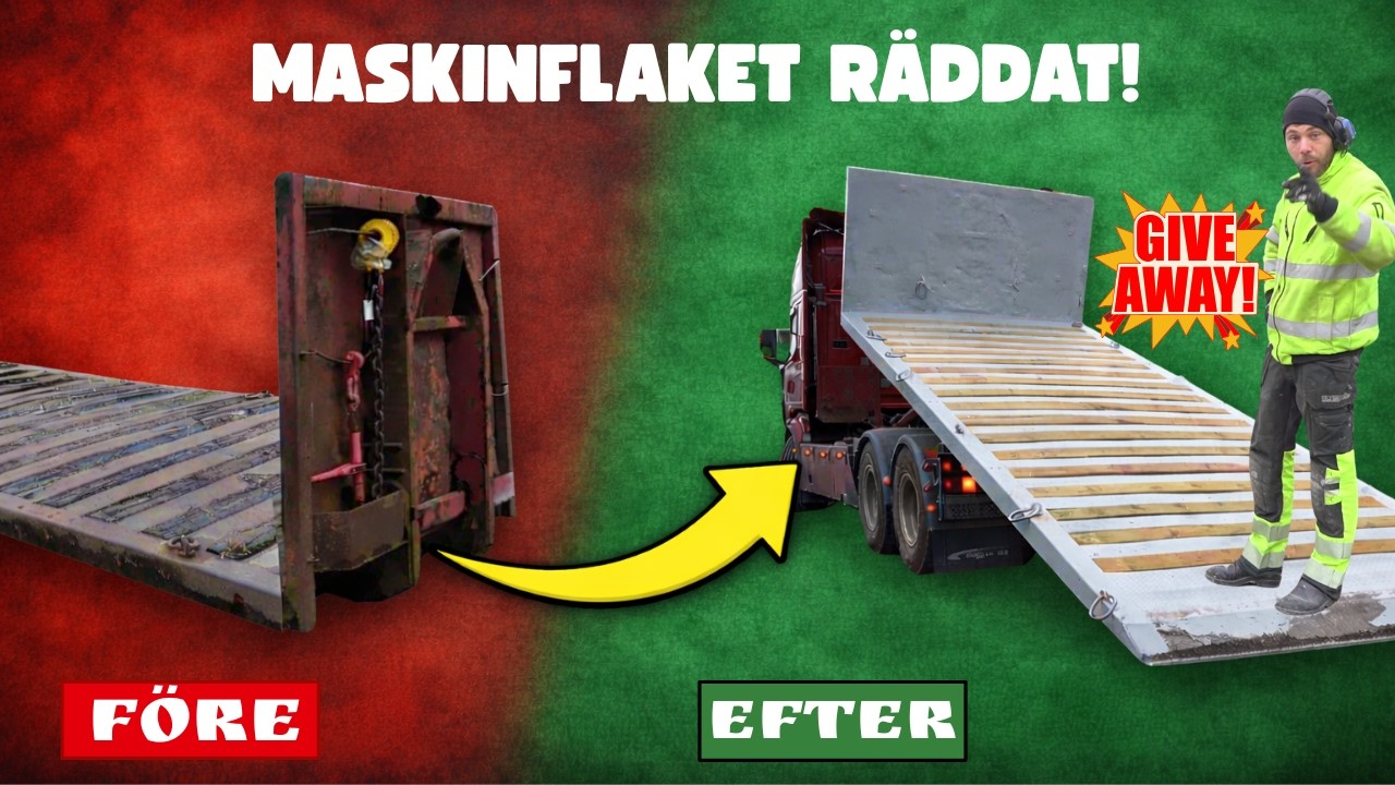 MASKINFLAKET RÄDDAT! 🔥 Från rostigt skrot till färdigt flak