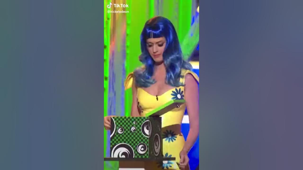 Katy Perry Gets Slimed In The Face Katy Perry Slimed - YouTube