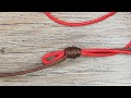 Скользящий узел/Как завязать крепление узел на браслете | How to tie a secret knot on a bracelet
