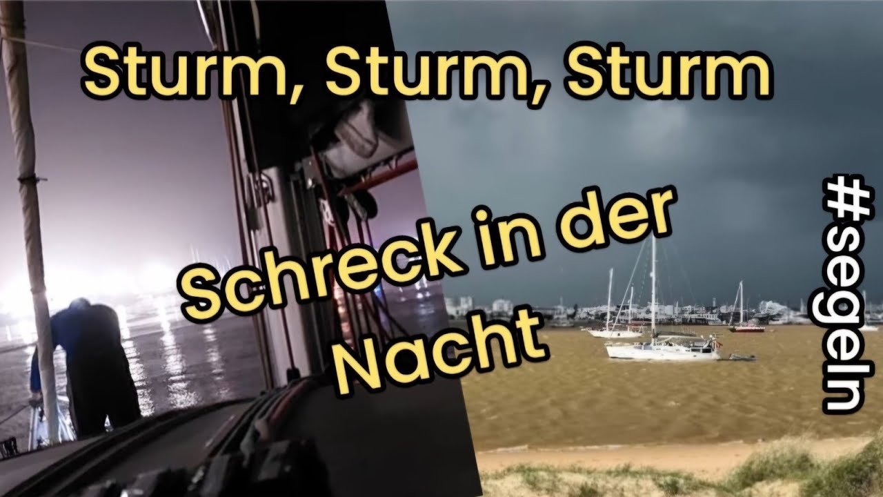 ⁣Schreck in der Nacht und jede Menge Stürme vor Anker #segeln #langfahrt #boatlife