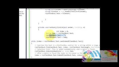 Csharp Tutorial 26  Search and highlight text in Textbox or richTextBox in Csharp