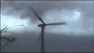 Wind Turbine Self Destructs During Storm