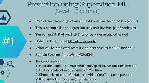 GRIP-TSF Task1 (Prediction using Supervised Machine Learning)