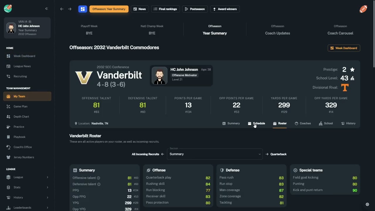 Year One Analysis and Transfer Portal! | Coordinator Climb: Vanderbilt | Episode 18