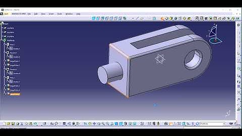 ARM CALIPER  - CATIA V5 R20 | Part design | Surfacing | Assembly |Rendering | KEY SHOT | Body in set