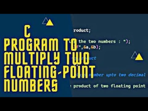 Write a C program to multiply two floating point numbers | #programming #c_language #cprogramming