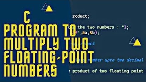 Write a C program to multiply two floating point numbers | #programming #c_language #cprogramming