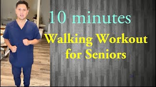 Best 10-minute  Indoor Walking Workout for Seniors -: Beginners, Cardio and Balance